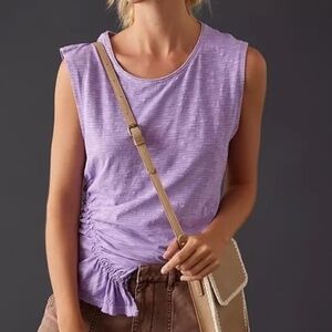 Pilcro Bias Smocked Tee VEUC